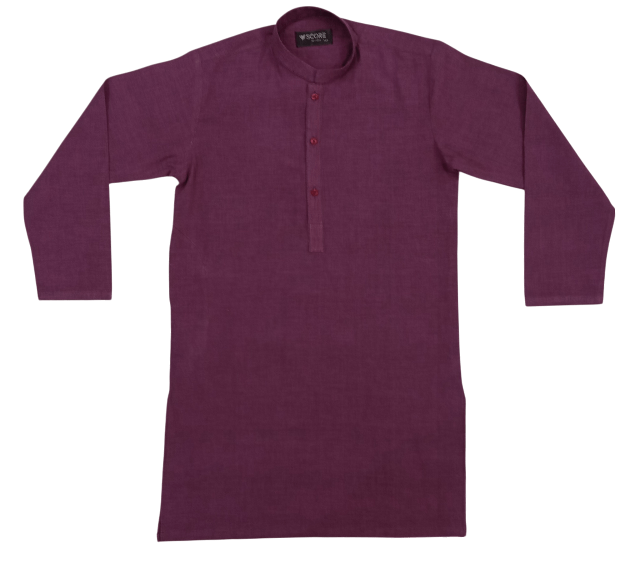 Purple Patti Embroidery Kurta