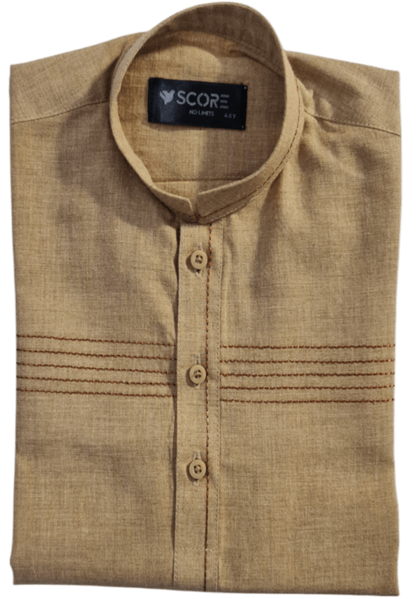 Camel H Lin Embroidery Kurta