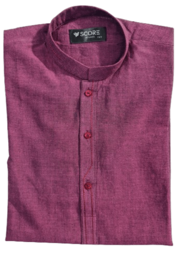 Purple Patti Embroidery Kurta