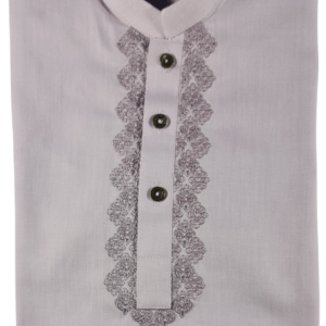 Light Purple V Zigzag Embroidery Kameez Shalwar